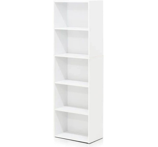 Luder 5-Tier Reversible Color Open Shelf Bookcase