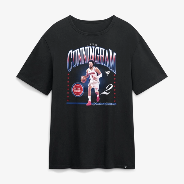 Men's Detroit Pistons Cade Cunningham Black Hype T-Shirt