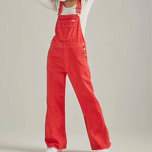 Women's Flare Red Overalls | Women's DRESSES & JUMPSUITS | Wrangler®