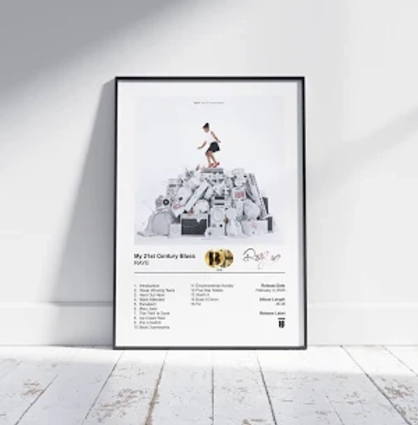 Raye Poster - My 21st Century Blues Album Cover Poster Print A1 (594 x 841mm) / Gloss