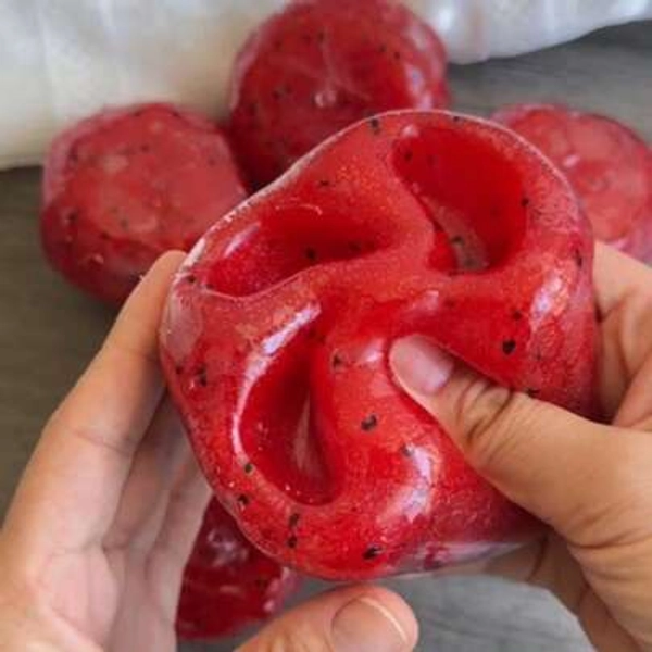 Watermelon Slush Squishy Simulation Food Slush Texture Soft Stress Relief Decompression Toy,Watermelon Slush Squishy, Watermelon Squishy, Slush Squishy, Simulation Food Squishy, Soft Squeeze Toy, Decompression Fidget Toy, Icy Squishy - Size Watermelon Smoothie