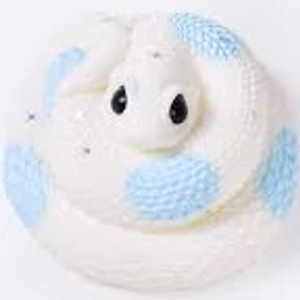 White Blue Snake Squishy Novelty Slow-Rise Taba Toy