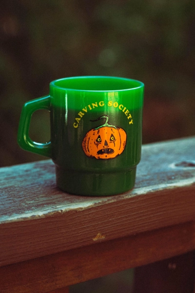 Carving Society - Glass Diner style coffee cup 8oz