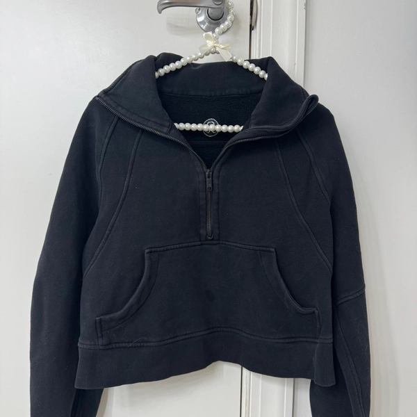 Lululemon Black Half Zip Scuba Hoodie...