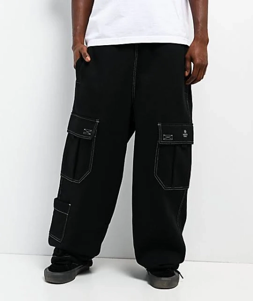 Ninth Hall Men's Stash Baggy Cargo Sweatpants