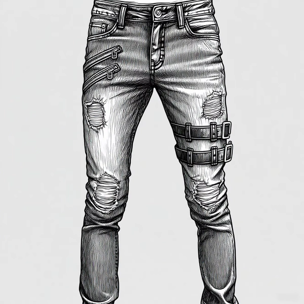 New 2025 Fashion Men's Pants Casual Jeans Men's Thigh Zipper Design Straight leg Jeans Pants Large Size S-4Xl - AliExpress 200000343