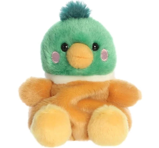 Aurora Mini Puddles Mallard Duck Palm Pals Adorable Plush Toy