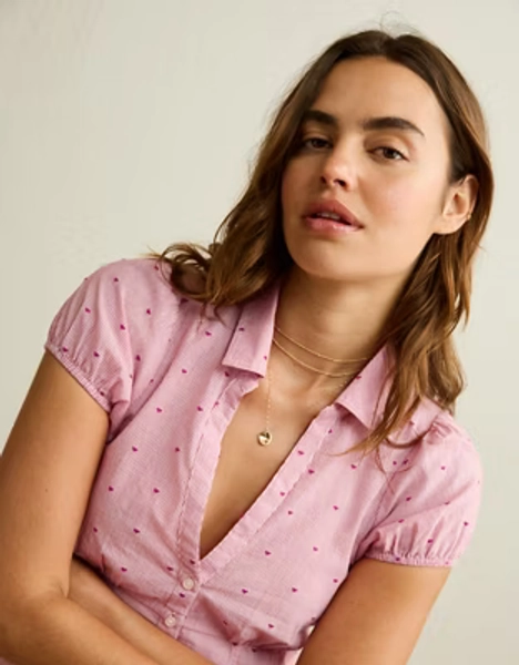 AE Short-Sleeve Button-Up Shirt