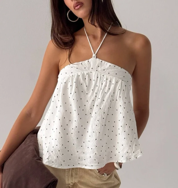 Princess Polly Moonlit Stripe Womens Halter Top