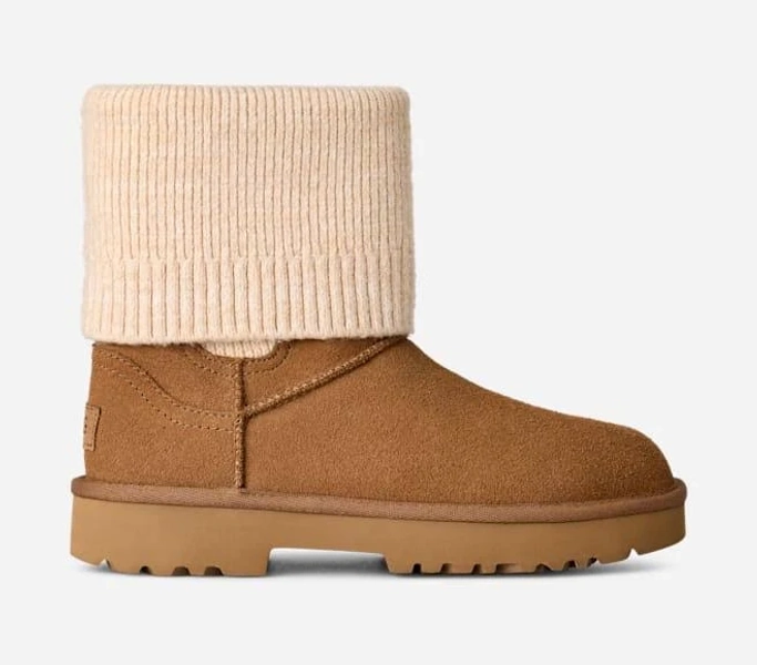 UGG Women's Marais Knit Chelsea Sheepskin Boots
