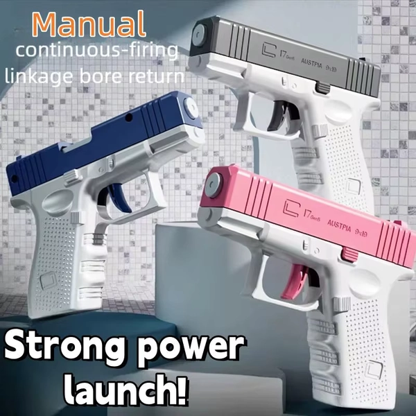 Hot selling mini handgun water gun, summer outdoor children's manual continuous firing toy water gun toy - AliExpress 