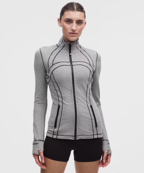 Define Jacket *Herringbone - Heathered Herringbone Heathered Black Dove Grey - 0