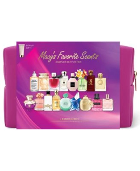 Macy's 18-Pc. Favorite Scents Sampler Set For Her Eau De Parfum Fragrance Kit