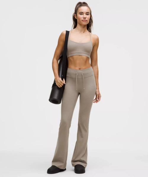 Groove High-Rise Flared Pant *Warm - Warm Ash Grey - 0