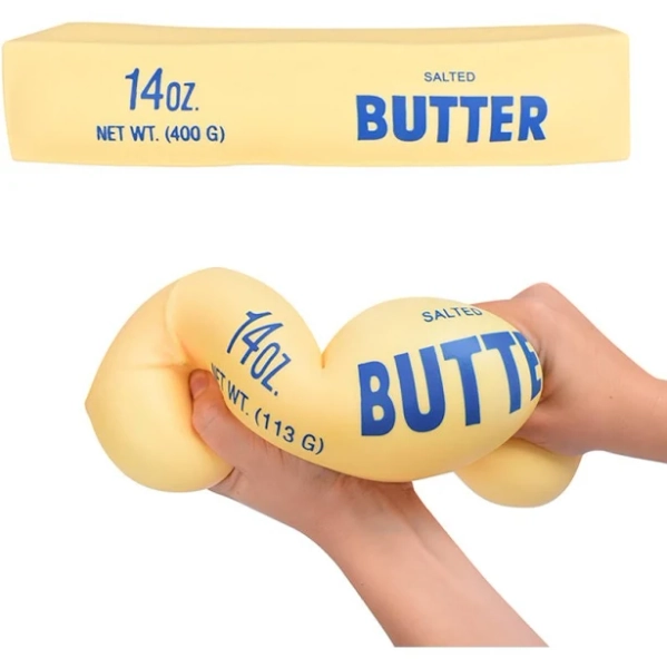 Five Below Jumbo Squishy Butter Sensory Toy