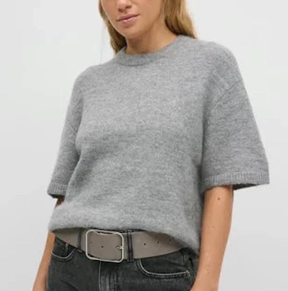 Femme Gina Tricot Knitted top pulls en maille à manches courtes