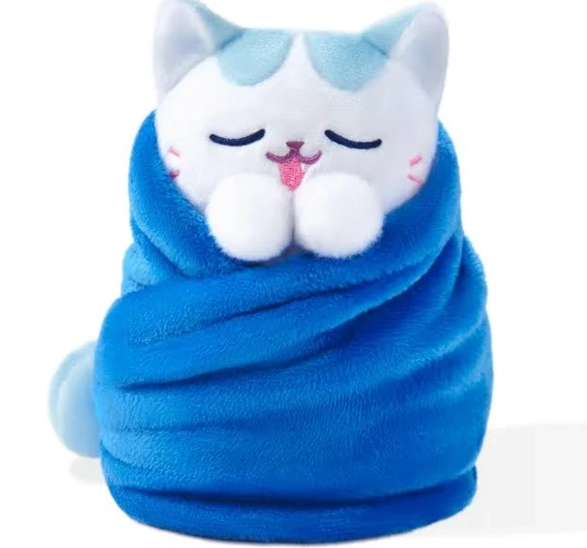Purritos 7 Inch Plush Cat in Blanket