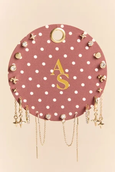 
        Avery Polka Dot Earring Set in Brown | Altar'd State
    