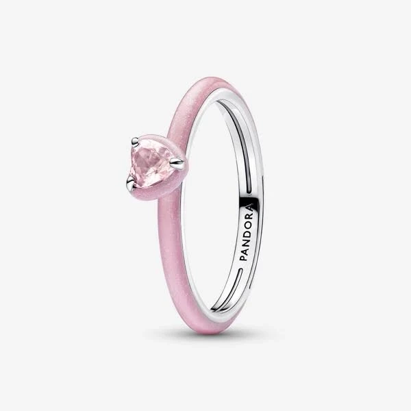Pandora Pink Chakra Heart Ring