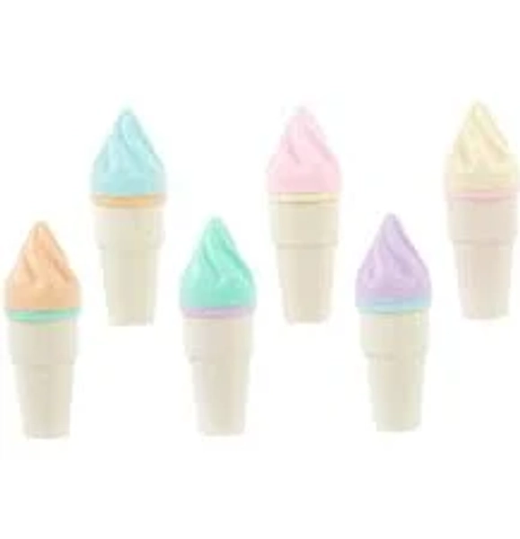 6 Pcs Mini Highlighters Paint Brushes Kids Art Pen colored Chalkboard Bulk Student