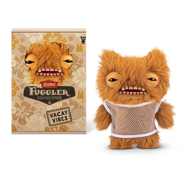 Fuggler Vacay Vibes 9 inch (Munch Munch), Funny Ugly Monster Soft Plush Collectible Toy by ZURU