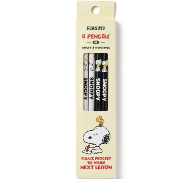 SNOOPY & FRIENDS - Peanuts Snoopy School Pencil Set [Snoopy & Woodstock] - Durunaru