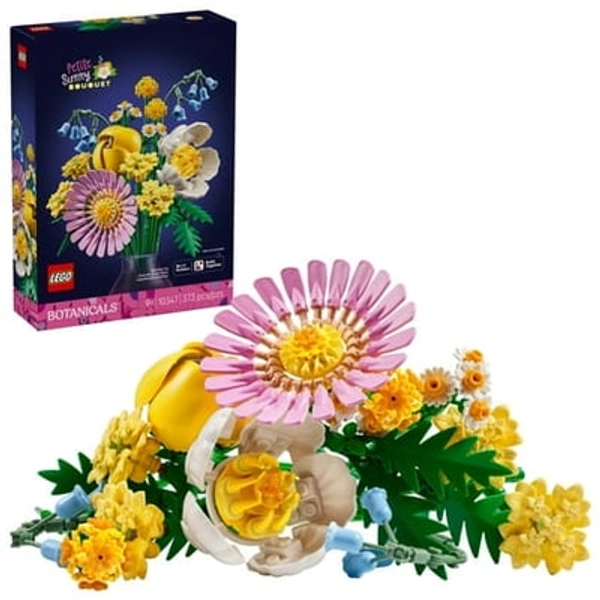 LEGO Systems Inc LEGO Botanicals Petite Sunny Bouquet Flower Set - Building Toy for Kids 9+ - Gift for Christmas - DIY Flower Arrangement for Home Decor - Faux Bluebells  Tulip  Daisy  & More - 10347