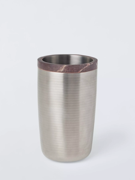 John Lewis Icon Stainless Steel & Red Marble Wine Cooler