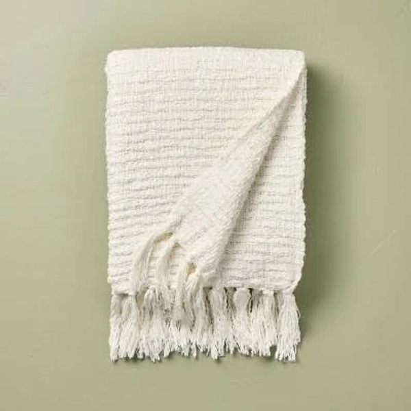 Hearth & Hand with Magnolia Textured Woven Throw Blanket