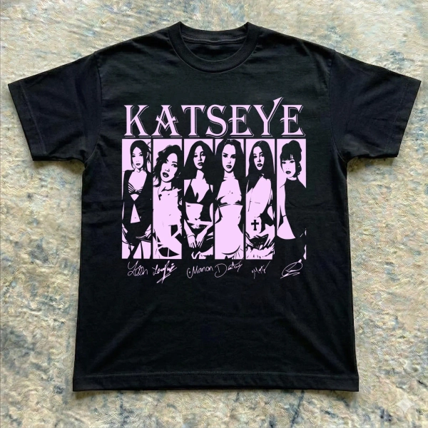 Katseye Girls Tee, Katseye Members Shirt, Katseye Merch, KATSEYE Gnarly Shirt, Vintage K-Pop Graphic Tee, Girl Group Fan Shirt