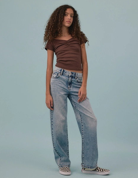 RSQ High Rise Wide Leg Girls Jeans - MEDIUM WASH | Tillys