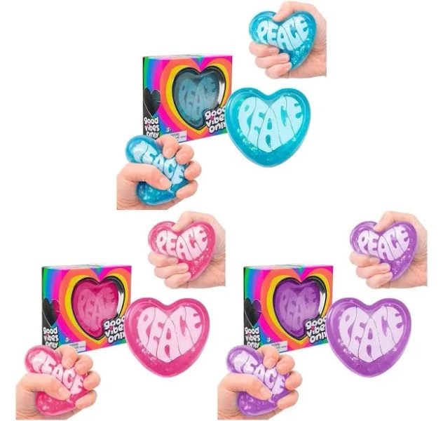 【In Stock】Needoh Heart Squishy Toy Blind Box Cute Heart Shape Stress Relief Soft Slow Rebound Fun