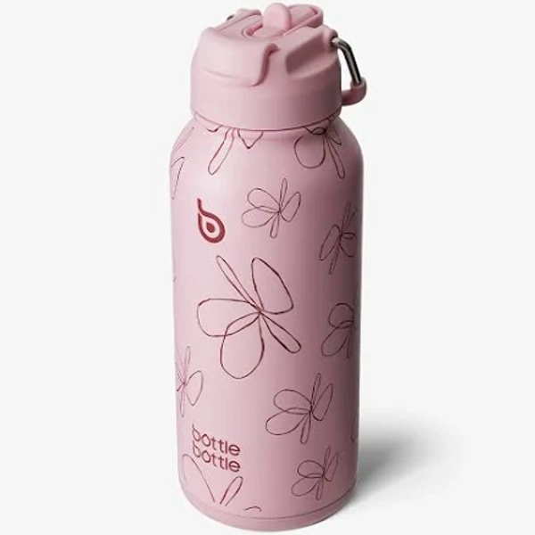 Hydro x Bottle 32oz Pink Flower