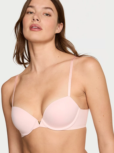 Smooth Lightly Lined Plunge Demi Bra