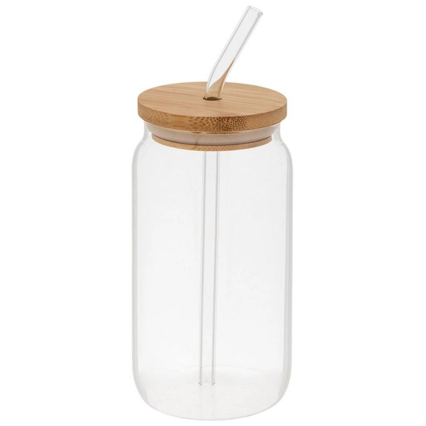 Drinking Glass With Straw