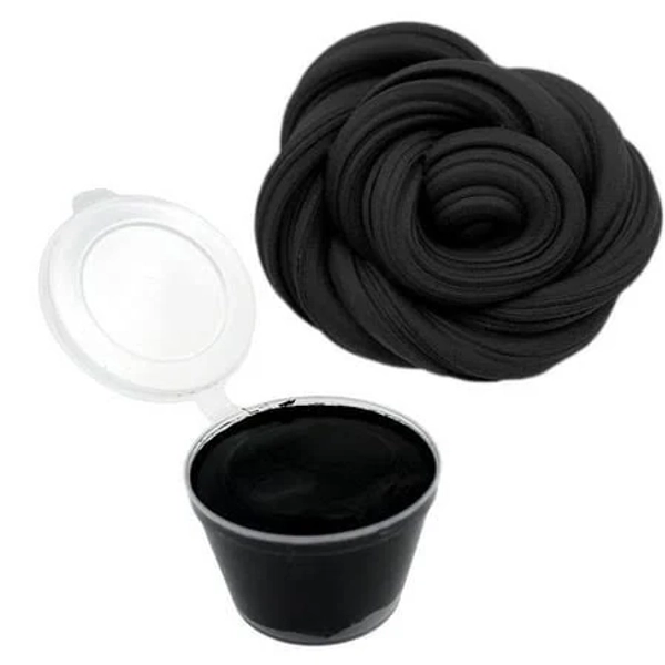 Black Furry Cloud Butter Slime Clay Toy