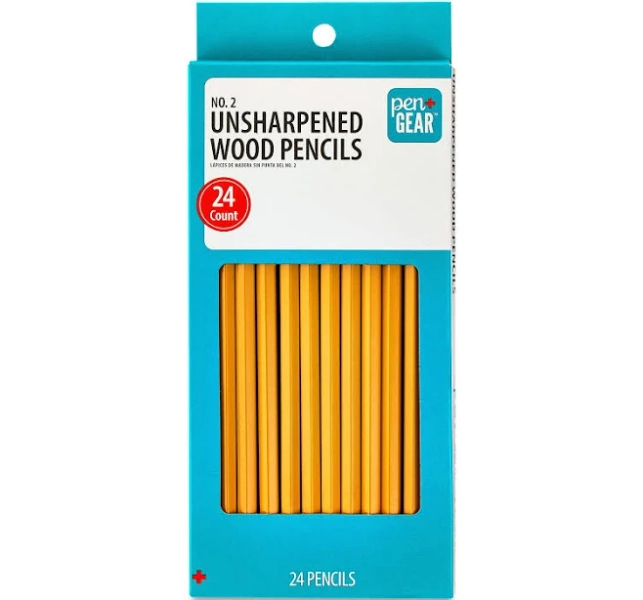 Pen+Gear Pen + Gear No. 2 Unsharpened Wood Pencils