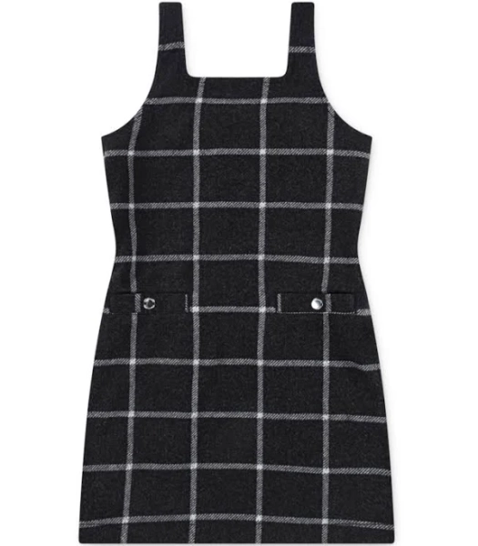 Abercrombie Kids Girls' Plaid Pinafore Dress