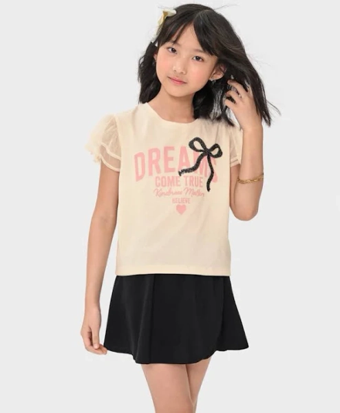 The Children's Place Girls Cotton Graphic Flutter Top