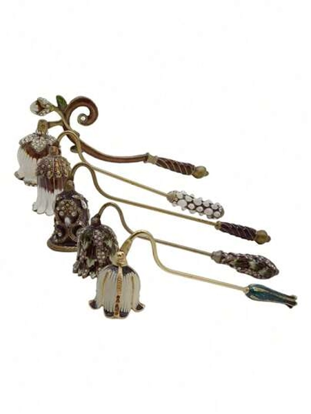 Elegant Candle Snuffer Candle Extinguisher Long Handle Candle Accessory Metal Wick Flame Snuffer Wick Snuffer Home Decor Gift,Room Decor,Gifts Birthday Graduation