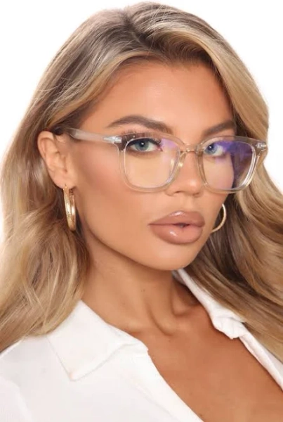 Fashion Nova Women's Look Into My Eyes Blue Light Glasses