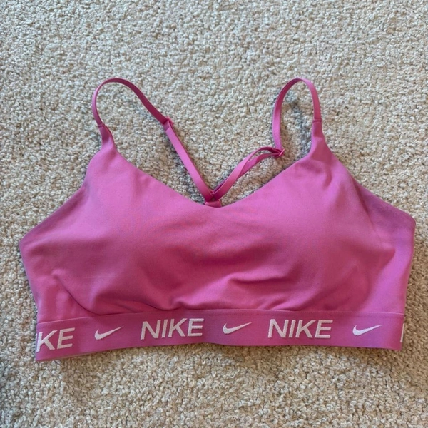 hot pink nike pro sports bra lightly worn