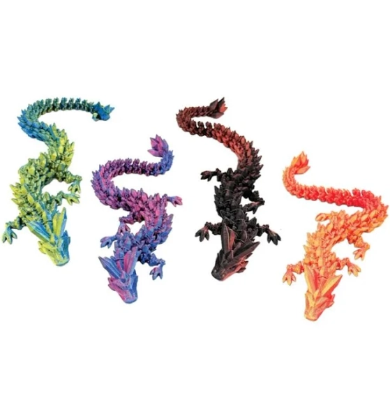 96 Wholesale 3d Printed Dragon Fidget Toy 24/bag