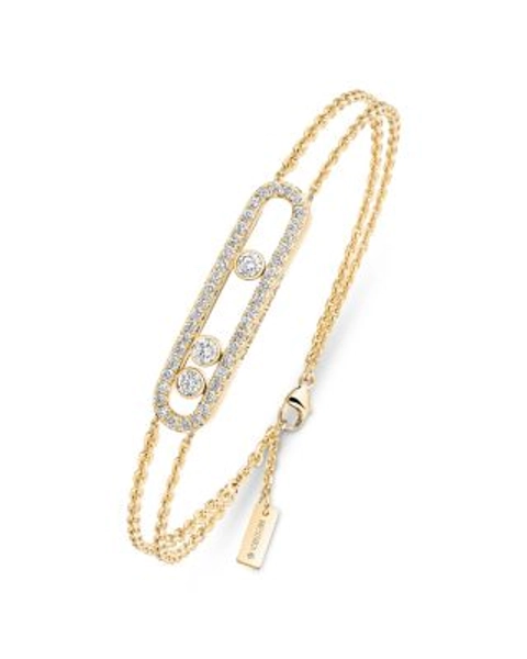 Diamond Move Pavé Bracelet in 18K Gold, 0.65 tcw