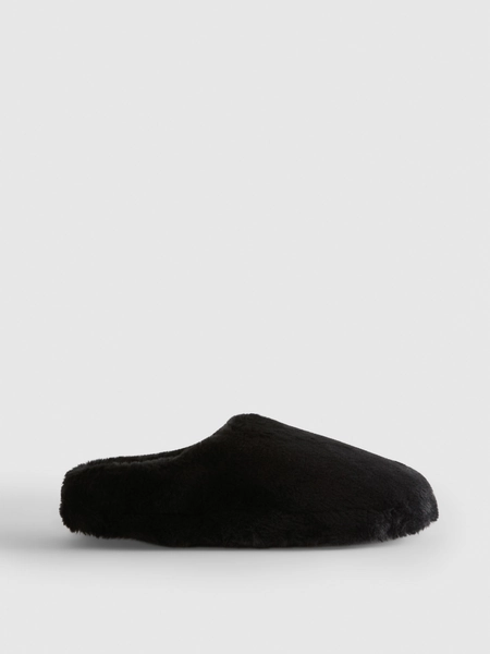 Faux Fur Mule Slippers