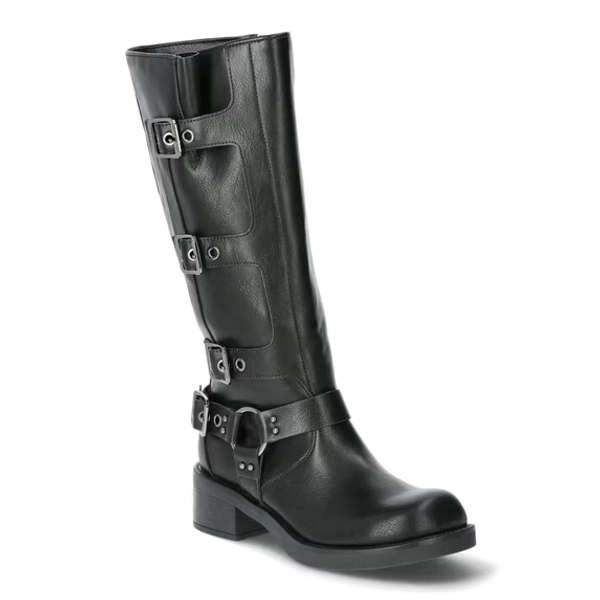 Madden NYC Women's Faux Leather Tall Moto Boots