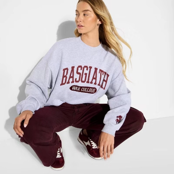 Women's Empyrean Basgiath War College Graphic Sweatshirt - Gray (Target Exclusive)