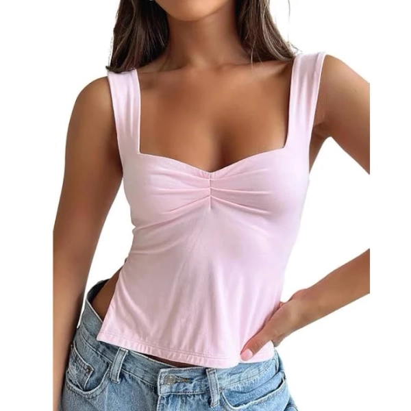 Y2K Breathable Fabric Crop Top