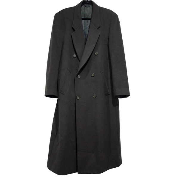 Men's Classic Double Breasted Wool Cashmere Blend...