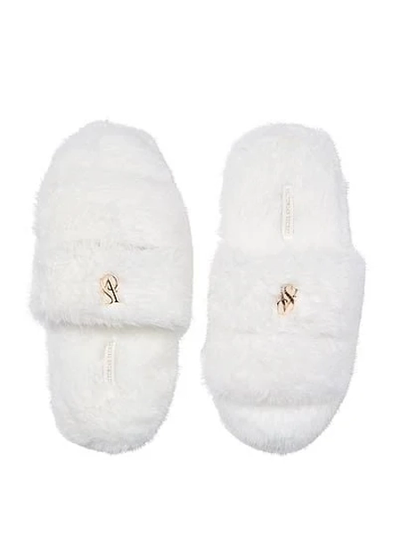 Victoria's Secret Luxe Plush Double Strap Slippers